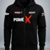 Pome-X Racing Sponsor Zip Hoddie